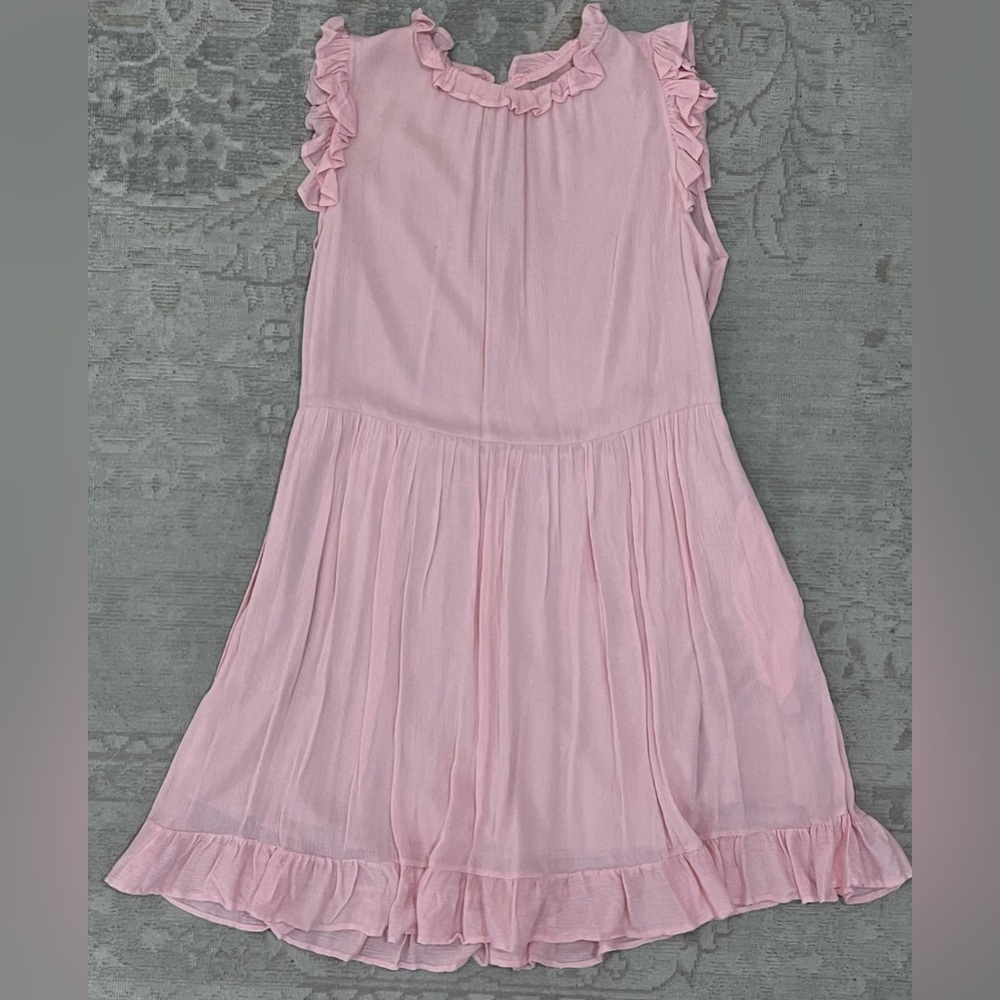 NWOT Flowy Feminine Light Pink Sleeveless Boutique Dress, Women’s Size Large